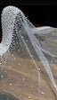 Voile de mariée brillant en perle