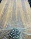 Voile de mariée en lignes de cristaux et perles sur le devant