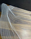 Voile de mariée en ligne de cristaux sur le contour